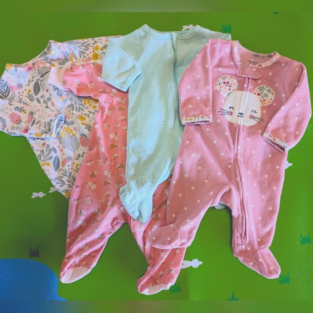 Newborn Girl Bodysuits/Pajamas